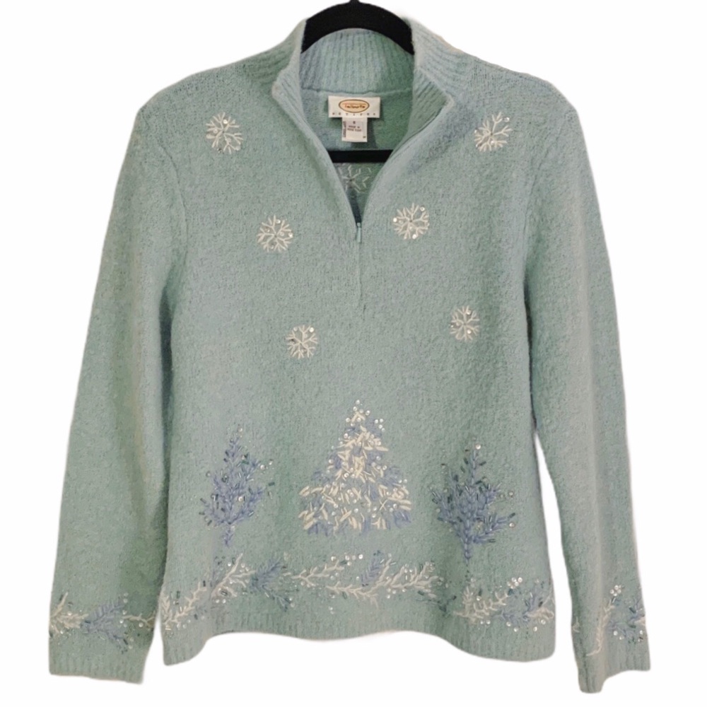Talbots | Embellished Wool Blend Sweater - Picture 2 of 6